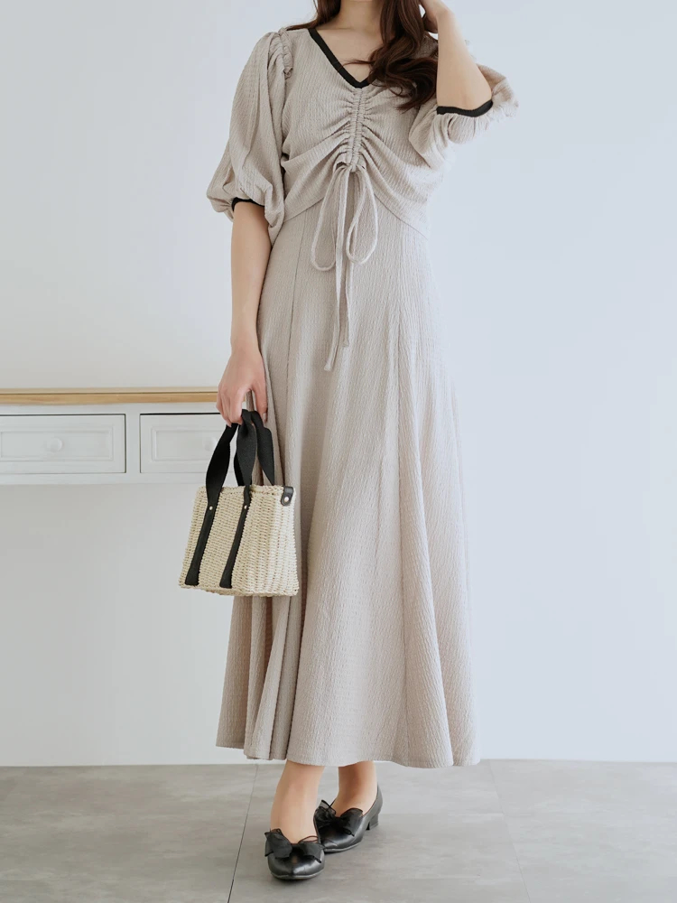 2点セット カーディガン × キャミワンピース 春秋 全2色 hk6899 カーディガンセットキャミワンピース Beige – honono for mom&baby