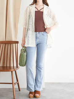 LUDIC PARK(ルディックパーク) |ダブルストラップカップ付きキャミソール(無地/ボーダー)