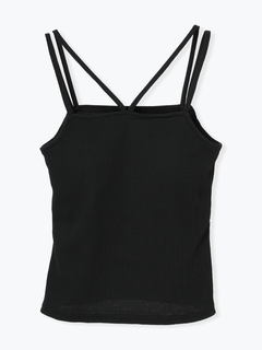 LUDIC PARK(ルディックパーク) |ダブルストラップカップ付きキャミソール(無地/ボーダー)