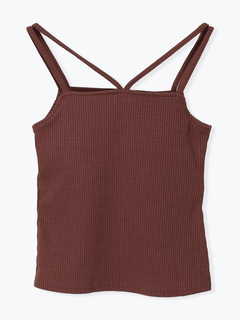 LUDIC PARK(ルディックパーク) |ダブルストラップカップ付きキャミソール(無地/ボーダー)