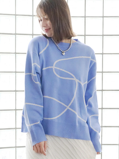 LUDIC PARK(ルディックパーク) |ラインジャガードニット