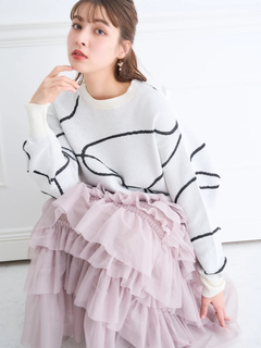 LUDIC PARK(ルディックパーク) |ラインジャガードニット