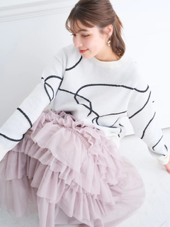 LUDIC PARK(ルディックパーク) |ラインジャガードニット