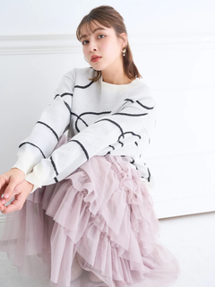 LUDIC PARK(ルディックパーク) |ラインジャガードニット