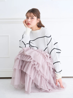 LUDIC PARK(ルディックパーク) |ラインジャガードニット