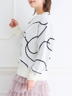 LUDIC PARK(ルディックパーク) |ラインジャガードニット