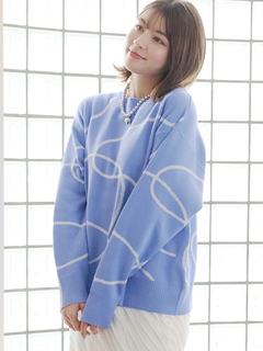 LUDIC PARK(ルディックパーク) |ラインジャガードニット