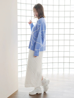 LUDIC PARK(ルディックパーク) |ラインジャガードニット