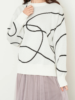 LUDIC PARK(ルディックパーク) |ラインジャガードニット