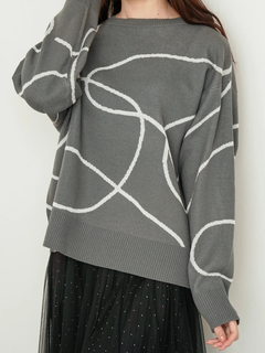 LUDIC PARK(ルディックパーク) |ラインジャガードニット