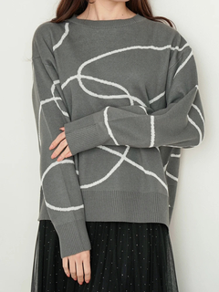 LUDIC PARK(ルディックパーク) |ラインジャガードニット