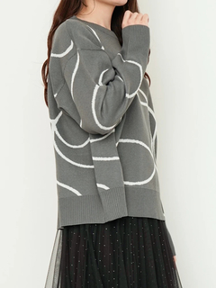 LUDIC PARK(ルディックパーク) |ラインジャガードニット