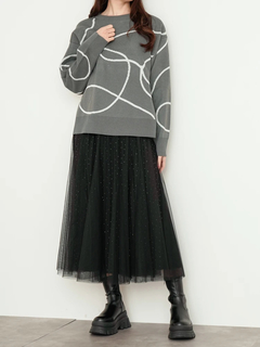 LUDIC PARK(ルディックパーク) |ラインジャガードニット