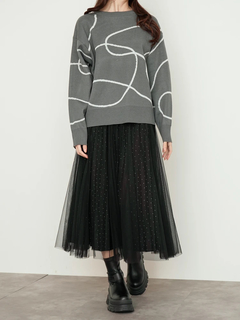 LUDIC PARK(ルディックパーク) |ラインジャガードニット