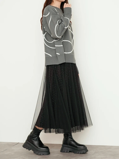 LUDIC PARK(ルディックパーク) |ラインジャガードニット