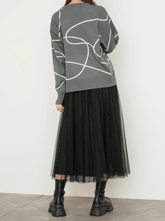 LUDIC PARK(ルディックパーク) |ラインジャガードニット