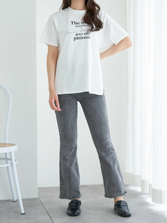 LUDIC PARK(ルディックパーク) |【接触冷感/吸水速乾/UV】フロッキープリント×ラメ刺繍ロゴTシャツ