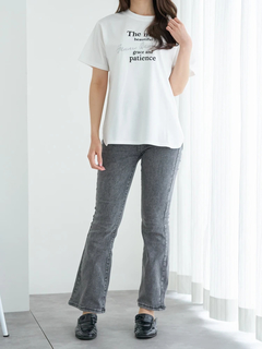 LUDIC PARK(ルディックパーク) |【接触冷感/吸水速乾/UV】フロッキープリント×ラメ刺繍ロゴTシャツ