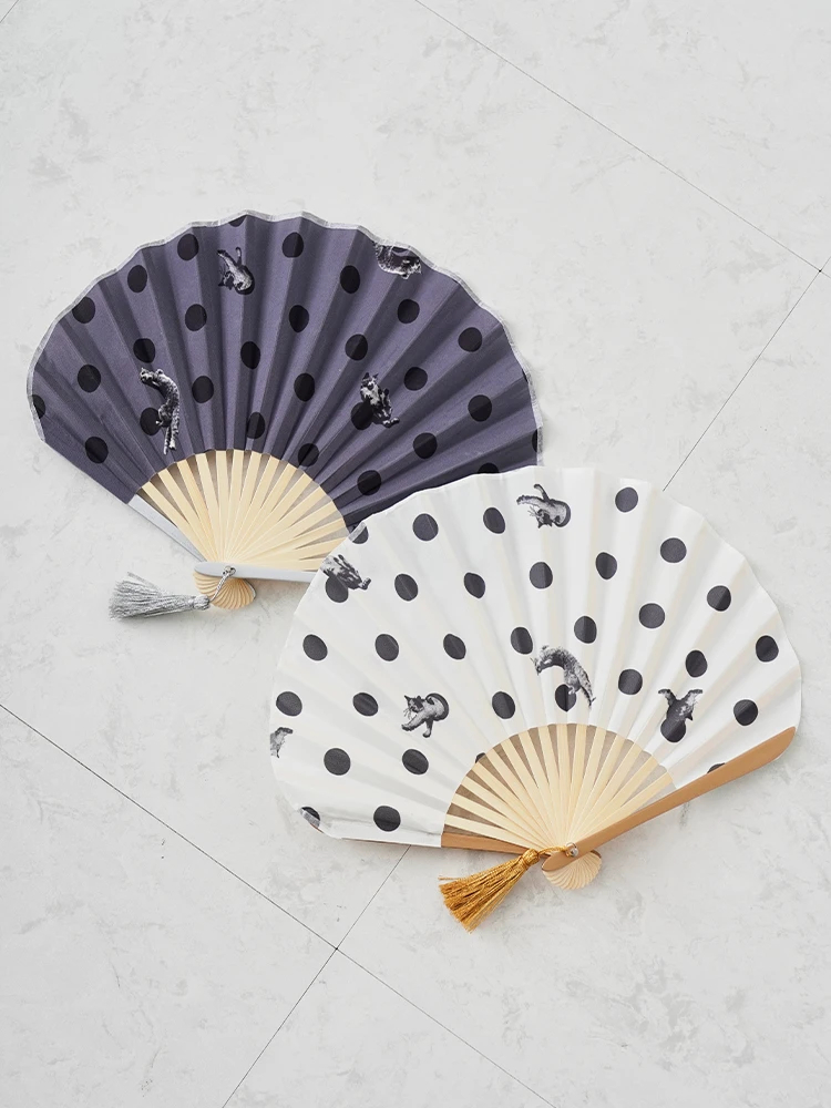 沖昌之×Wpc.】ギフトボックス入り猫柄扇子 OFF / Hare no hi（ハレノヒ