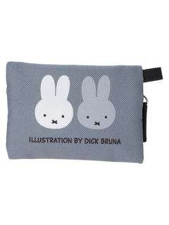 LUDIC PARK(ルディックパーク) |miffy ３連ポーチ グレー【ミッフィー】