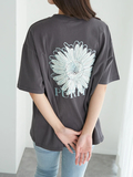 【boohoo】フラワー バック プリント Tシャツ セール】【FVLMEN】flower back print halfsleeve tee/フラワー