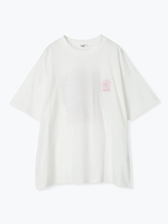 LUDIC PARK(ルディックパーク) |フラワーバックプリント×刺繍Tシャツ