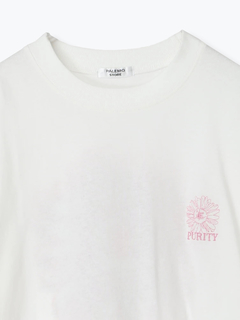 LUDIC PARK(ルディックパーク) |フラワーバックプリント×刺繍Tシャツ