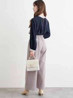 LUDIC PARK(ルディックパーク) |【Wクロス】タックワイドパンツ