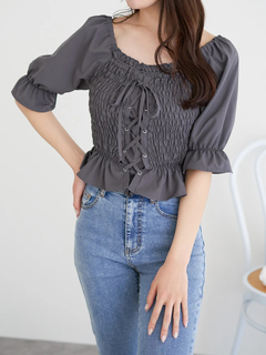 LUDIC PARK(ルディックパーク) |デシンシャーリングプルオーバー(無地/花柄)