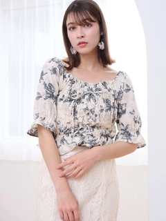 LUDIC PARK(ルディックパーク) |デシンシャーリングプルオーバー(無地/花柄)