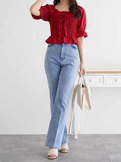 LUDIC PARK(ルディックパーク) |デシンシャーリングプルオーバー(無地/花柄)