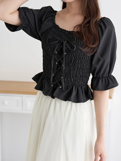 LUDIC PARK(ルディックパーク) |デシンシャーリングプルオーバー(無地/花柄)