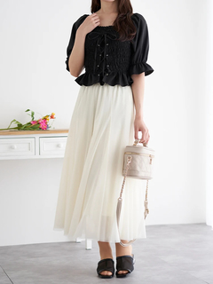 LUDIC PARK(ルディックパーク) |デシンシャーリングプルオーバー(無地/花柄)