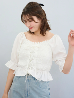 LUDIC PARK(ルディックパーク) |デシンシャーリングプルオーバー(無地/花柄)