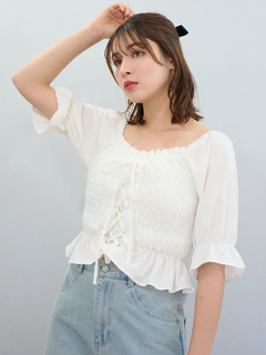 LUDIC PARK(ルディックパーク) |デシンシャーリングプルオーバー(無地/花柄)