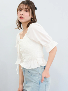 LUDIC PARK(ルディックパーク) |デシンシャーリングプルオーバー(無地/花柄)