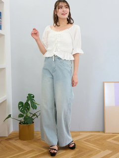 LUDIC PARK(ルディックパーク) |デシンシャーリングプルオーバー(無地/花柄)