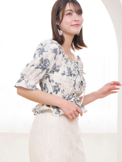 LUDIC PARK(ルディックパーク) |デシンシャーリングプルオーバー(無地/花柄)