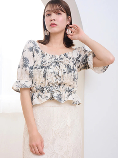 LUDIC PARK(ルディックパーク) |デシンシャーリングプルオーバー(無地/花柄)