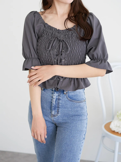 LUDIC PARK(ルディックパーク) |デシンシャーリングプルオーバー(無地/花柄)