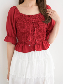 LUDIC PARK(ルディックパーク) |デシンシャーリングプルオーバー(無地/花柄)