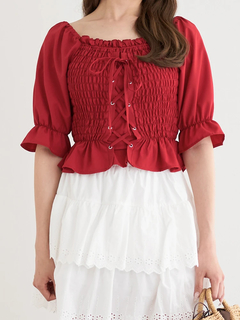 LUDIC PARK(ルディックパーク) |デシンシャーリングプルオーバー(無地/花柄)