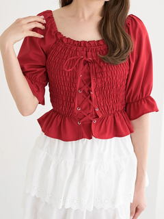 LUDIC PARK(ルディックパーク) |デシンシャーリングプルオーバー(無地/花柄)