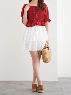 LUDIC PARK(ルディックパーク) |デシンシャーリングプルオーバー(無地/花柄)