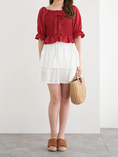 LUDIC PARK(ルディックパーク) |デシンシャーリングプルオーバー(無地/花柄)