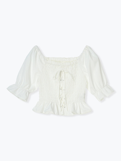 LUDIC PARK(ルディックパーク) |デシンシャーリングプルオーバー(無地/花柄)