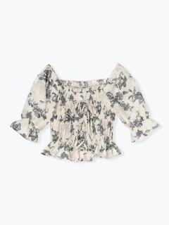 LUDIC PARK(ルディックパーク) |デシンシャーリングプルオーバー(無地/花柄)