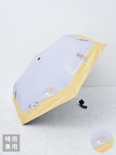 ポケラシマエナガ5段ミ二晴雨兼用折りたたみ傘 / Hare no hi（ハレノヒ