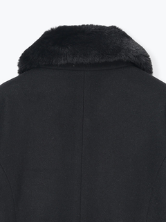 LUDIC PARK(ルディックパーク) |フェイクウールファー襟付きロングコート