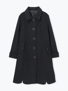 LUDIC PARK(ルディックパーク) |フェイクウールファー襟付きロングコート